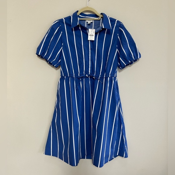 New J. Crew Short-Sleeve Tie-Waist Mini Dress, size 10 - Picture 5 of 10